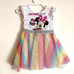 Minnie Mouse Birthday Girl Dress